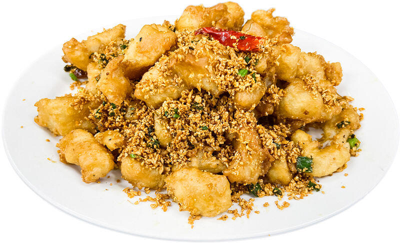 Golden Fried Sole Fillet with Garlic