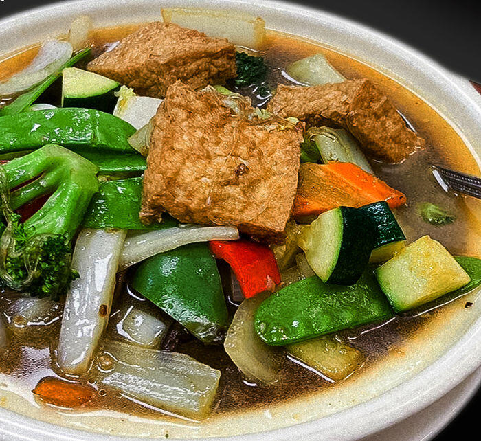 Vegetable Tofu & Bean Thread Hot Pot