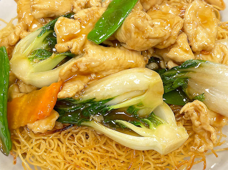 Chicken Pan Fried Noodle
