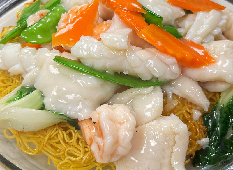 Seafood Pan Fried Noodle